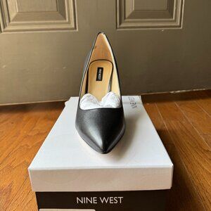 Nine West Ezra Black Leather Pumps - Size 9.5 - Brand New